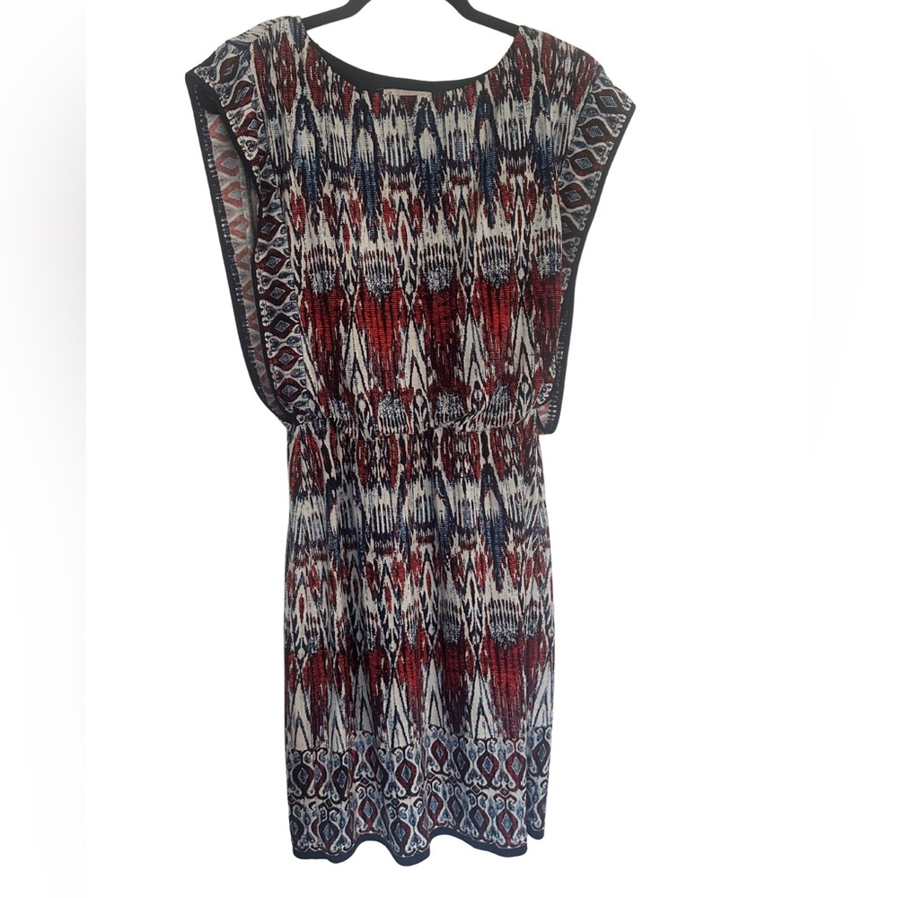 Chadwicks Ikat‎ Print Cap Sleeve Dress - Size 6